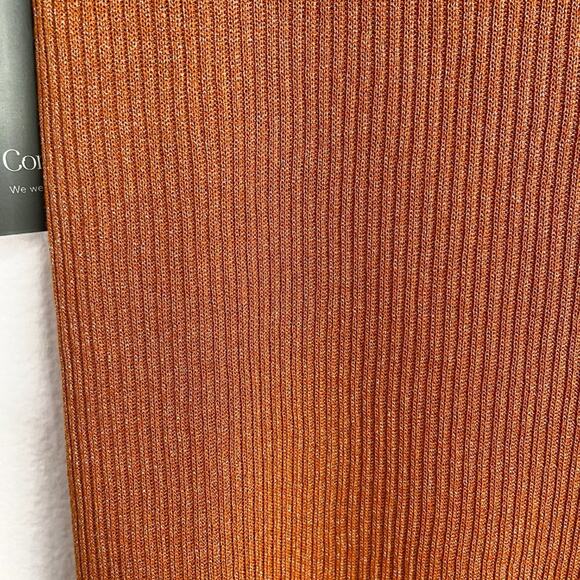 Privacy Please Kayleigh Pull-On Midi Skirt In Rust Metallic NWT Size Medium - Picture 8 of 10